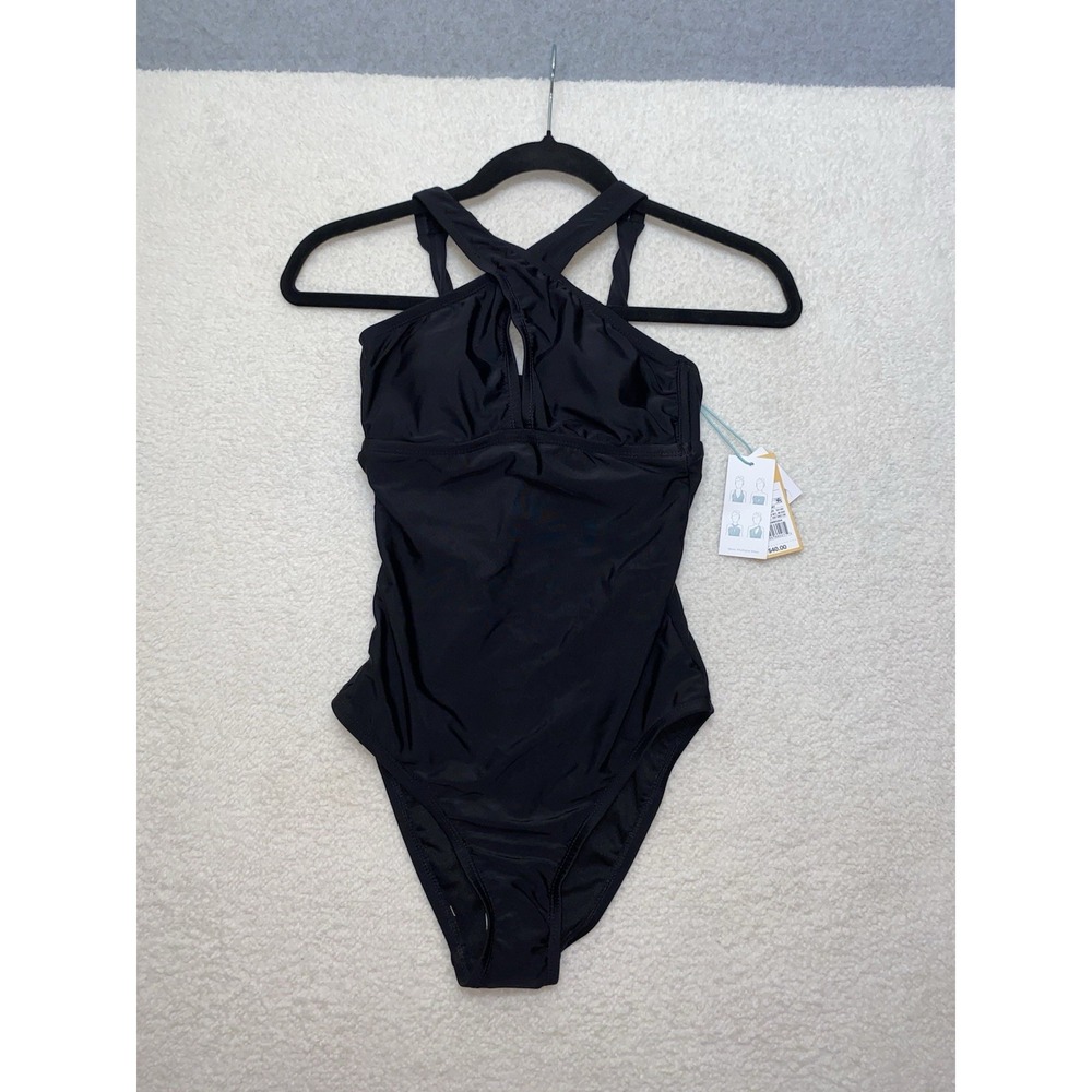NWT Kona Sol Wear Multiple Ways Women's XS (0-2) Classic Black Swimsuit